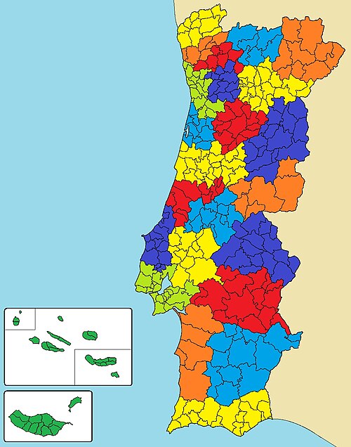 Městské oblasti Portugalska