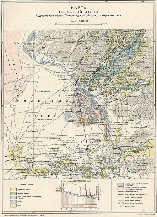Mapa Hladové stepi
