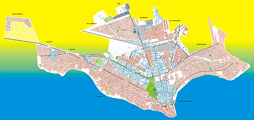 Mapa města Nikopol