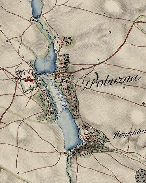 Proběhová pevnost-hrad, opevnění 18. stol.