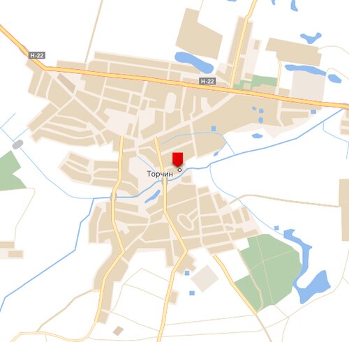 Současná mapa Torčina