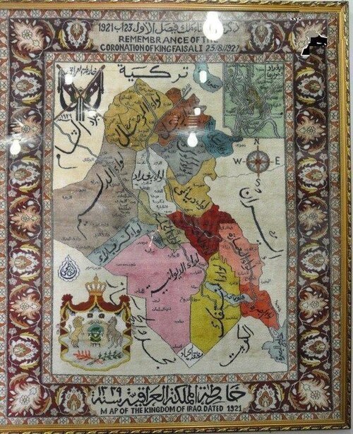 Mapa Iráku z roku 1921