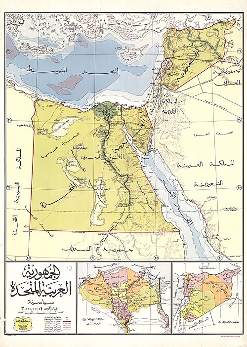 Mapa Arabské republiky