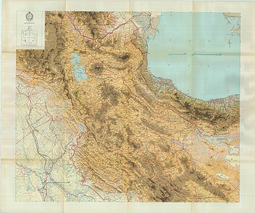 Mapa Íránu, řada K303, list č. 4