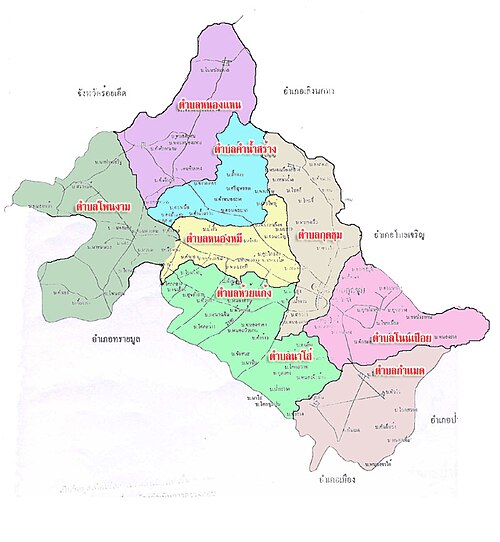 Mapa okresu Kut Chum