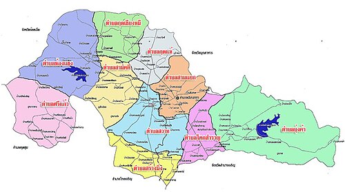 Mapa okresu Loeng Nok Tha