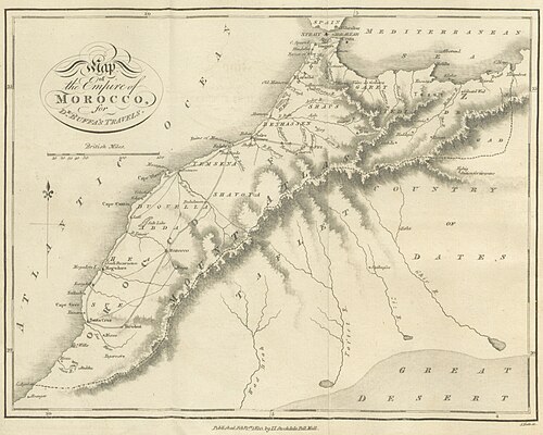 Mapa Morocké říše (1810)
