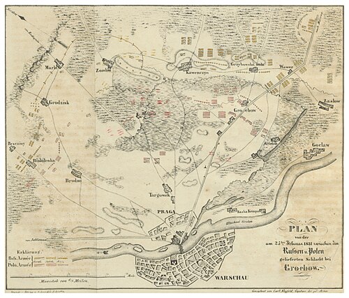 Plán bitvy u Grochowa (1831)