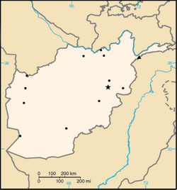 Mapa Afghánistánu