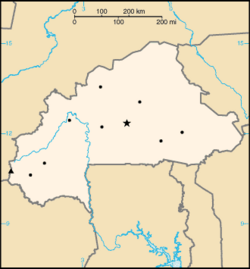 Mapa Burkina Faso
