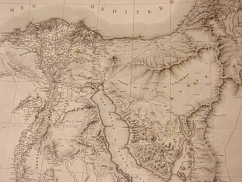 Mapa Dolního Egypta