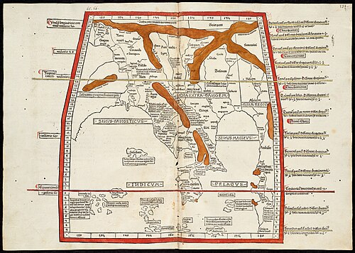 Undecima Asiae tabula 1482, Ptolemaeus