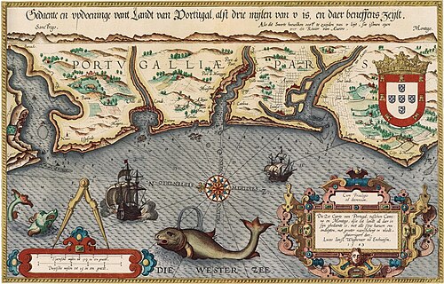 Portugalsko podle Waghenaera 1584