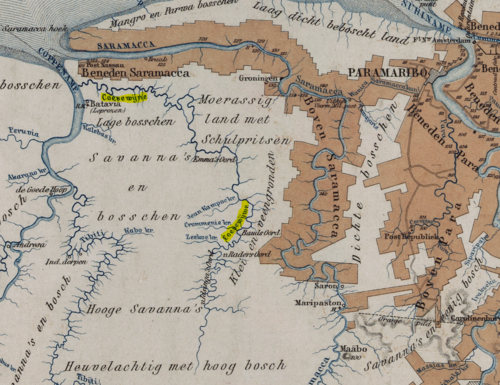 Kuyperova mapa řeky Koesewijn (1880-82)