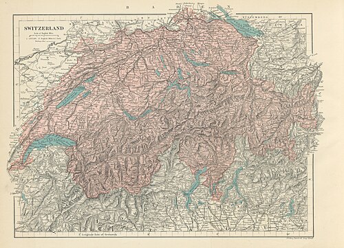 Švýcarské obrázky - mapa