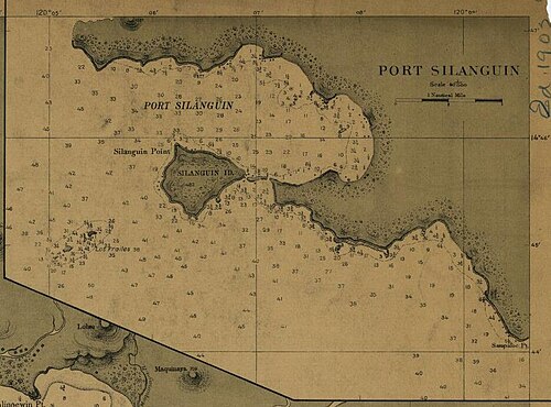 Nautické mapy Port Silanguin 1902