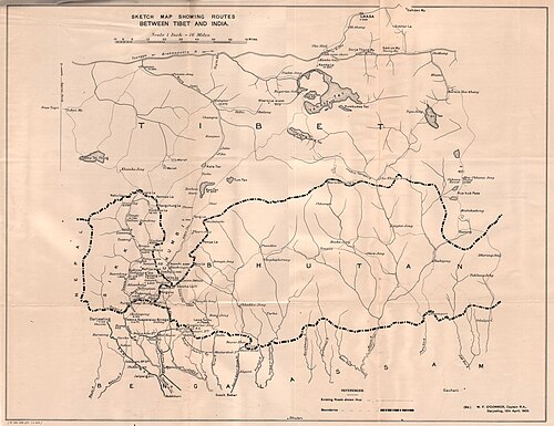 Trasy mezi Tibetem a Indií 1903
