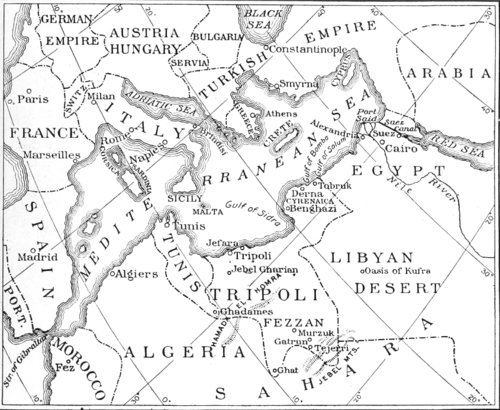 Mapa Tripolisu 1911