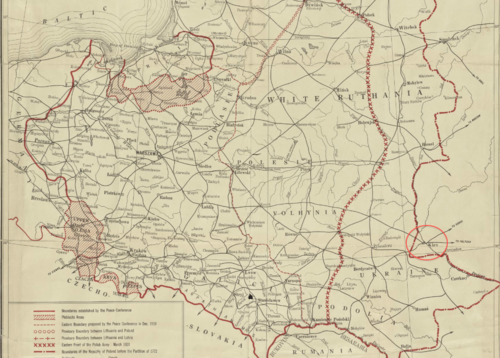 1920 Kyjevská mapa Polska