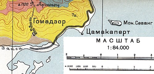 Půdní mapa Sevanu 1927