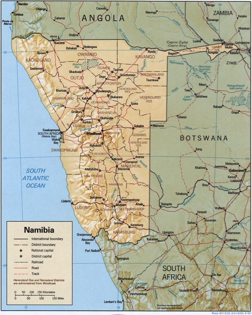 Namibie 1990 CIA