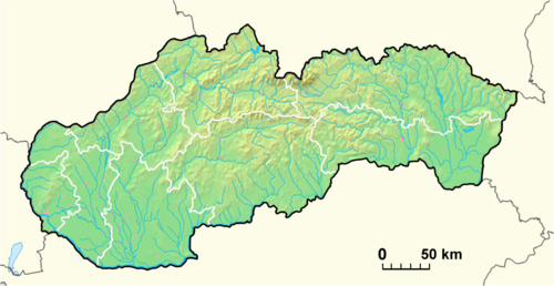 Slovensko - Lokalizační mapa
