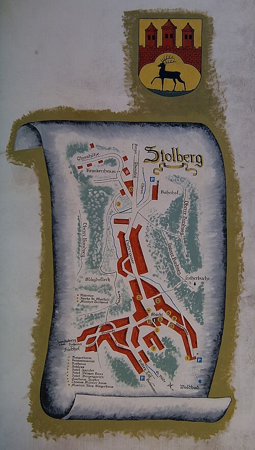Stolberg (Harz): Místní mapa 2007