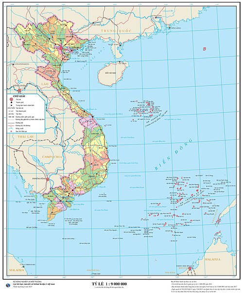 Mapa Vietnamu 2025