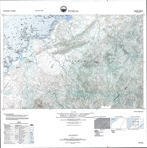 Punkal topografická mapa