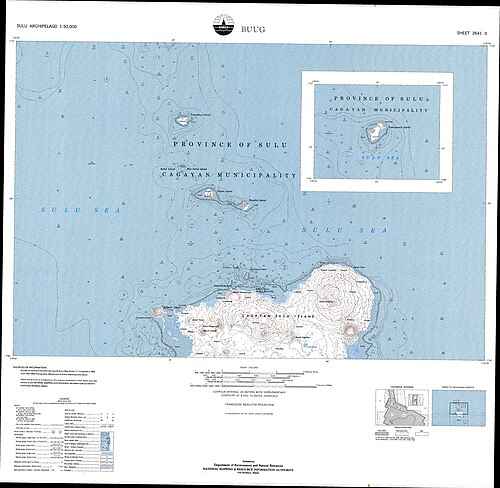 Buug topografická mapa