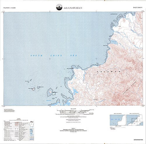 Aramawayan topografická