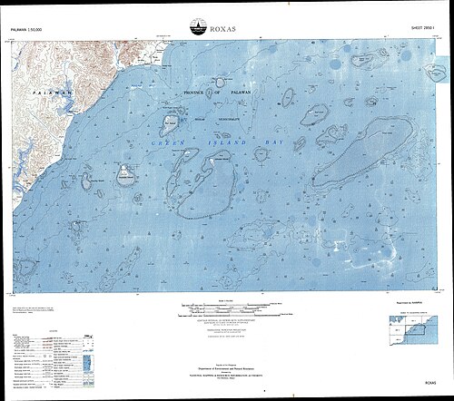 Roxas topografická mapa