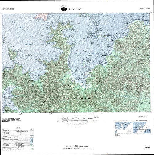 Topografická mapa Itaytay