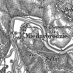 Vojenská naměření Międzybrodzía (-1887)
