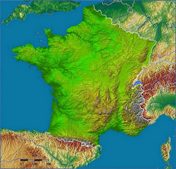 Francie - radarová mapa 1