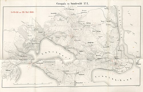 Mapa šlesvicko-holštýnské kampaně