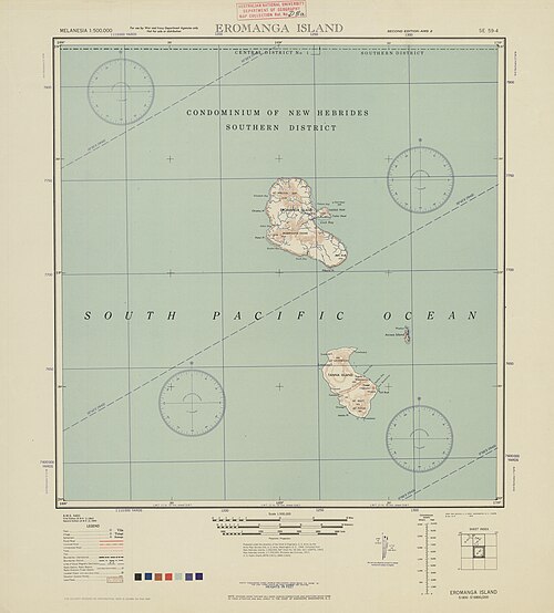 Vanuatu Melanésie Ostrov Eromanga 500K SE59-4