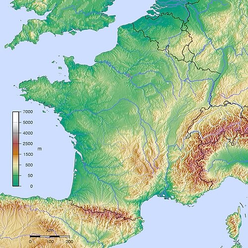 GMT Francie - Topografie R1