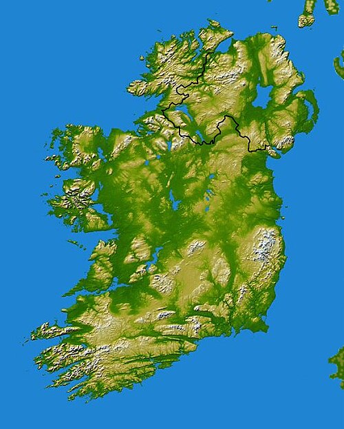 Mapa Irska