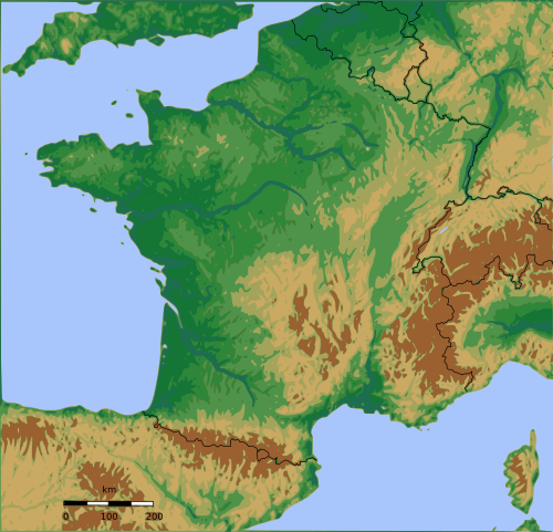 Francie - Topografie V