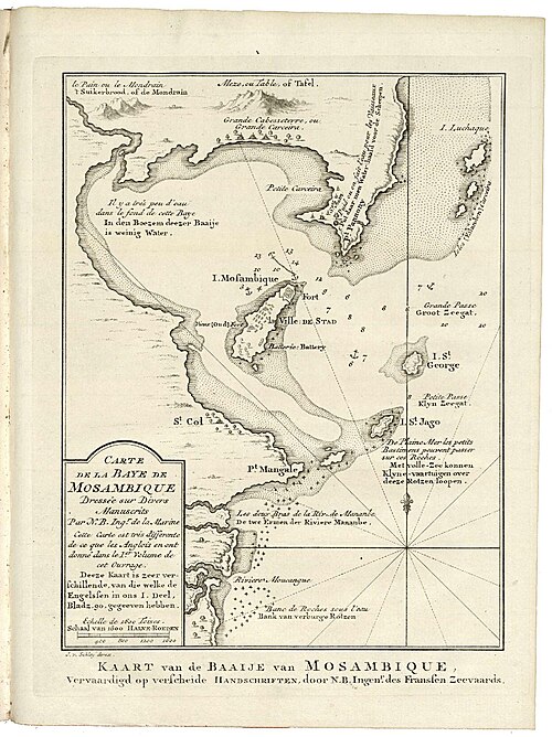 Mapa Mozambické zátoky