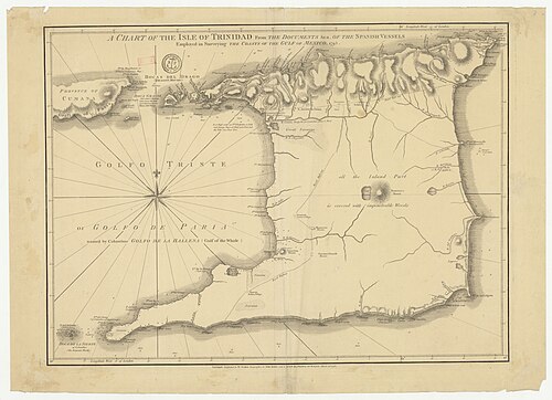 Mapa ostrova Trinidad