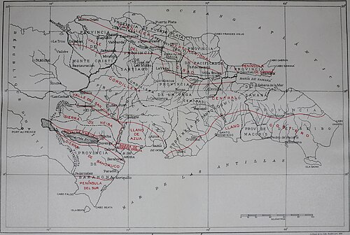 Geologické mapování Dominikánské republiky (1921)