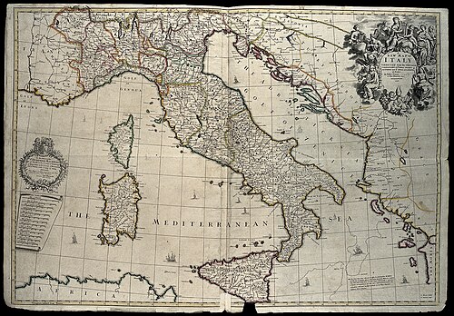 Mapa Itálie
