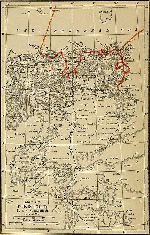 Cesta Itálií, Sicílií a Afr. 1918