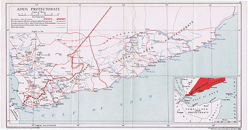 Mapa Adenu - War Office 1948