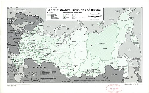 Administrativní dělení Ruska