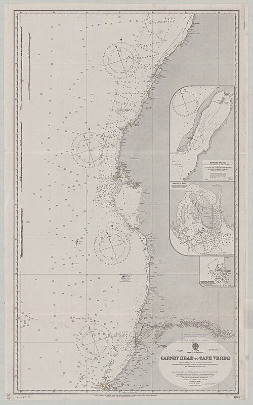Admiralitní mapa č. 1230 Západní břeh Afriky