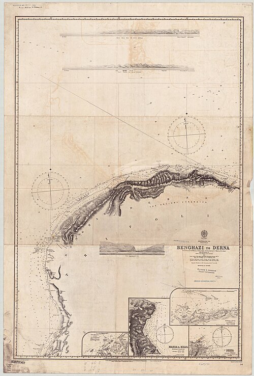 Admiralitní mapa 241 Tripoli-Benghází-Derna
