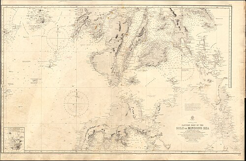 Admiralty Chart č. 2578 - Východní část Suluského moře